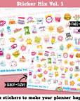 49 Happy Cutie Studio Mix Vol. 1/Sampler/Variety Planner Stickers