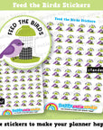 42 Cute Feed The Birds/Bird Feeder Planner Stickers