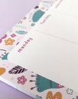 Happy Cutie Studio Flower Doodle A4 Weekly Desk pad
