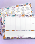 Happy Cutie Studio Flower Doodle A4 Weekly Desk pad