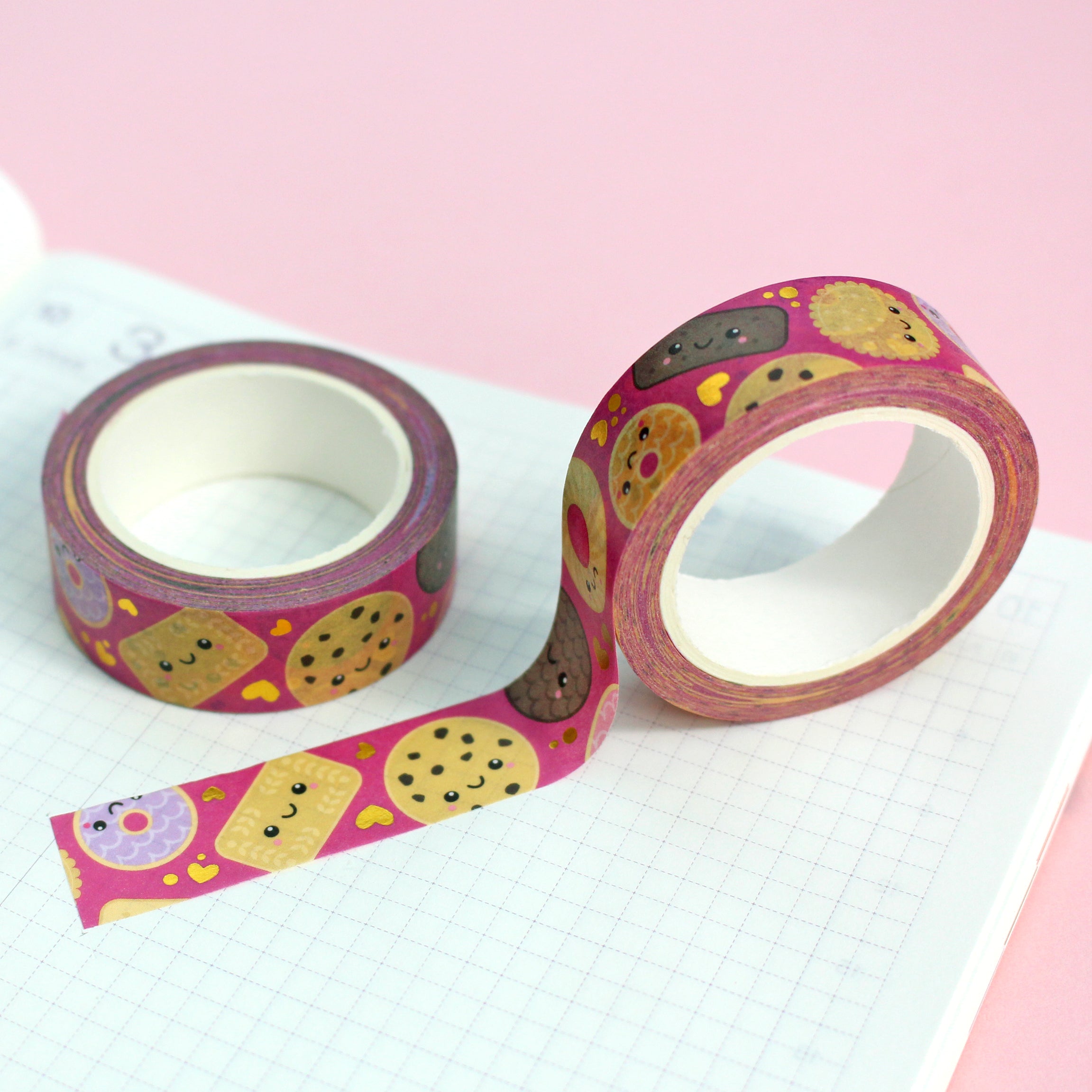 Gold Foil Biscuits and Cookies Washi Tape