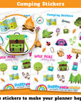 Camping/Tent/Hike/Explore/Walking Planner Stickers
