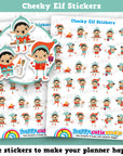 Cheeky Elf Boy Planner Stickers