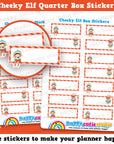 Cheeky Elf Boy Quarter Box Planner Stickers