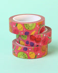 Silver Foil 'Cutie Fruitie' Washi Tape