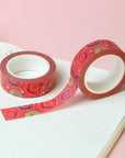 Silver Foil 'Dinky Doughnuts' Washi Tape