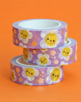 Silver Foil Flower Power Washi Tape