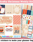 Krafty Christmas Weekly Kit Planner Stickers