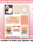 Krafty Christmas Weekly Kit Planner Stickers