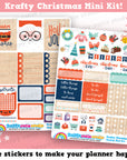 Krafty Christmas MINI Weekly Kit, Planner Stickers
