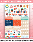 Krafty Christmas MINI Weekly Kit, Planner Stickers