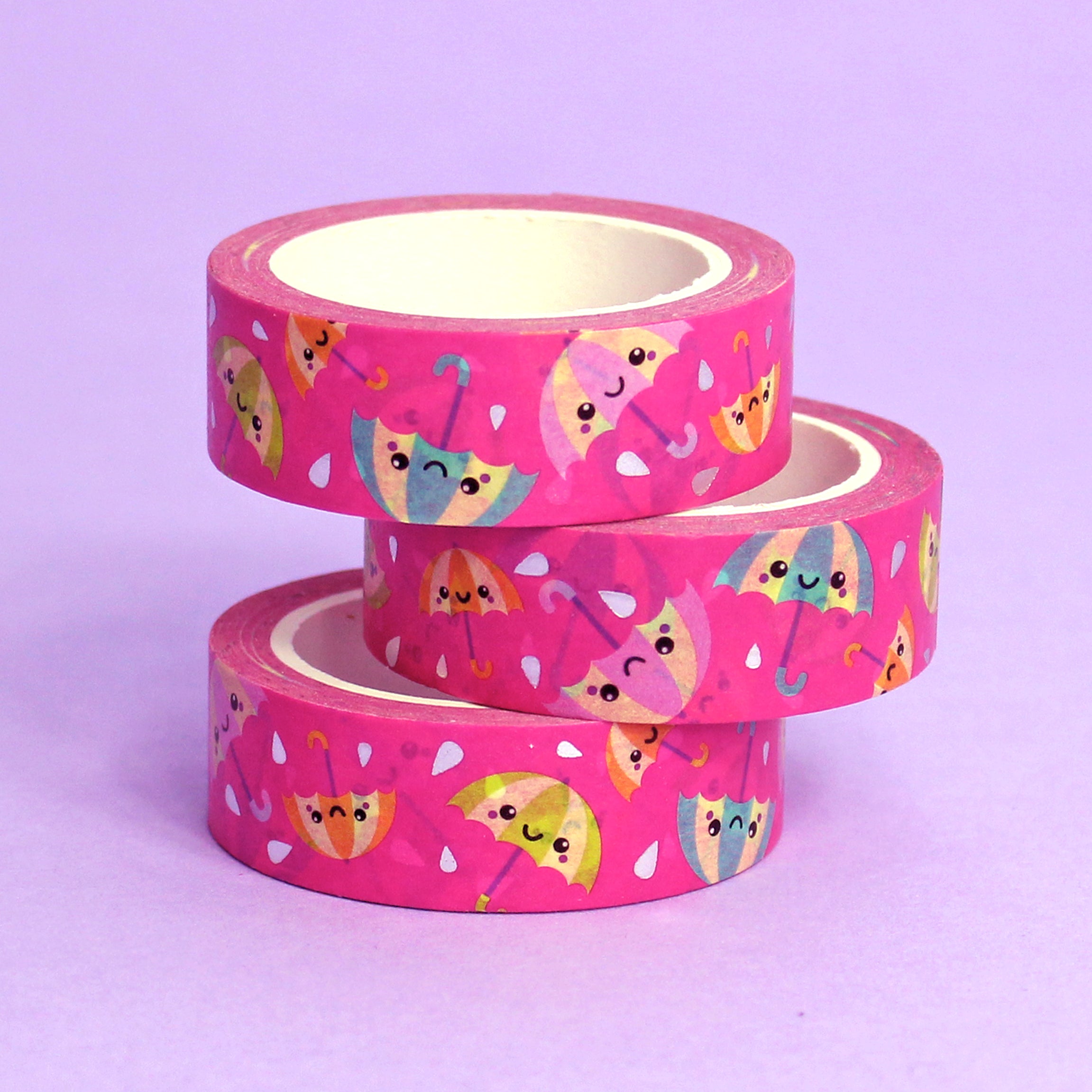 Silver Foil Rainy Day Washi Tape
