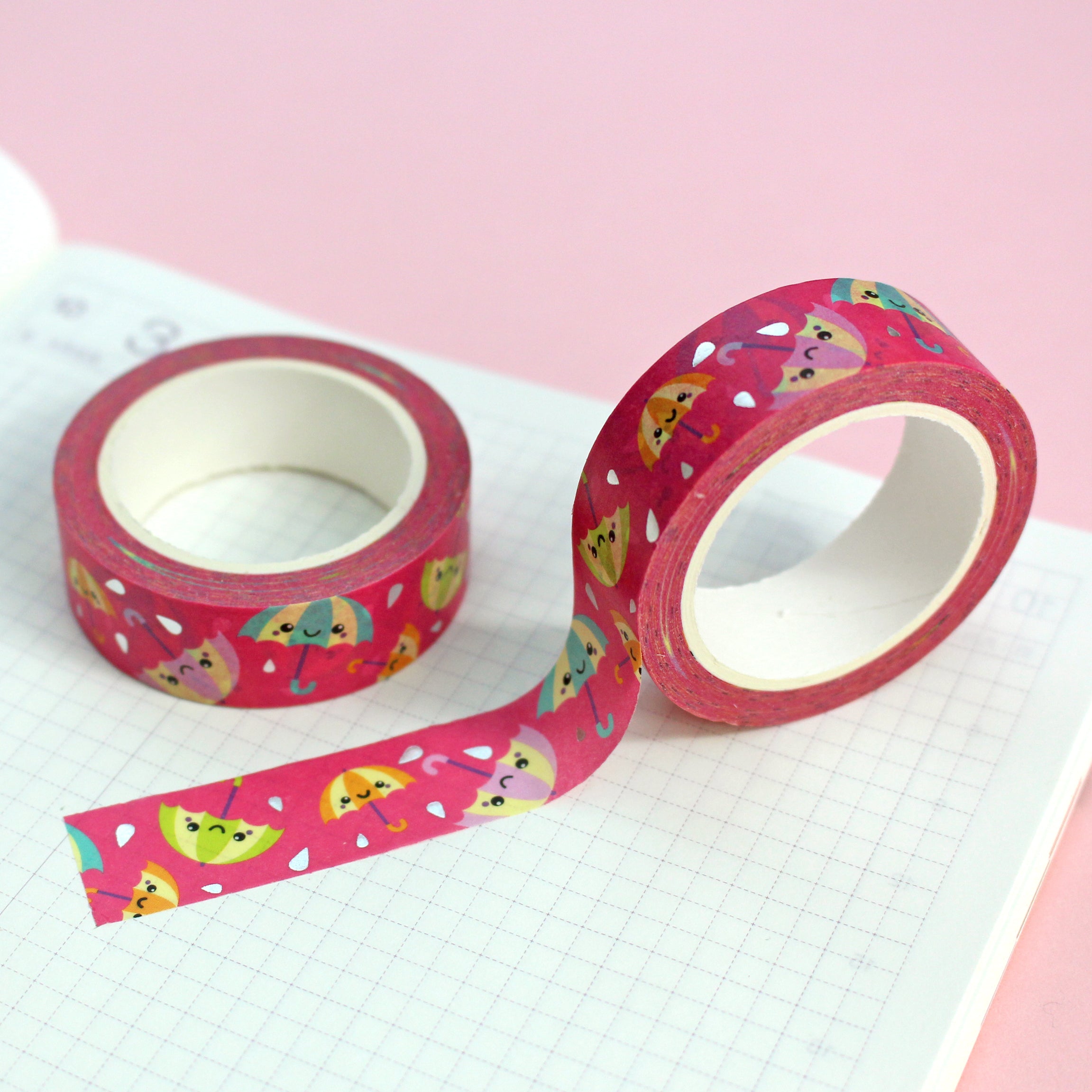 Silver Foil Rainy Day Washi Tape
