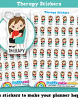 42 Cute Therapy Girl Planner Stickers