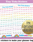 168 Cute Tiny Ticks/Functional/Practical Planner Stickers