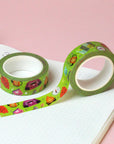 Silver Foil 'Happy Campers' Washi Tape