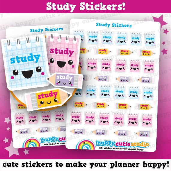 40 Cute Study/College/University/School Planner Stickers