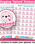 42 Cute Blogger / Blogging / Upload Planner Stickers