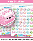 48 Cute Vets/Pets/Animal Stickers