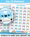 40 Cute Car Planner Stickers