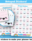 42 Cute Notepad Planner Stickers