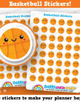 48 Cute Basketball/Sport Planner Stickers