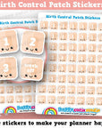 56 Cute Birth Control Patch Planner Stickers
