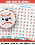 63 Cute Baseball/Sport Planner Stickers