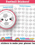 48 Cute Football/Sport Planner Stickers