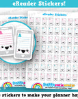56 Cute eReader/Audiobook/Reading Planner Stickers