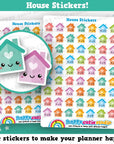 63 Cute House Planner Stickers