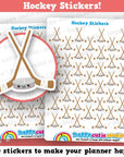 39 Cute Hockey/Sport Planner Stickers