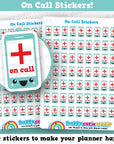 63 Cute On Call Planner Stickers