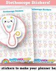 35 Cute Stethoscope/Doctor/Hospital Planner Stickers
