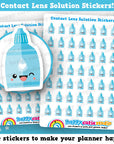 49 Cute Contact Lens Solution Planner Stickers