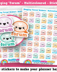 48 Cute Forum / Blogging / Blogger Planner Stickers