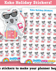 36 Cute Koko the Koala Holiday/Vacation/Break Planner Stickers
