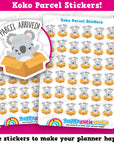 36 Cute Koko the Koala Parcel/Package/Happy Mail Planner Stickers