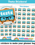 35 Cute Tests/Study/College/University/School Planner Stickers