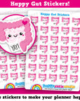 35 Cute Happy Gut/IBS Planner Stickers