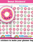 48 Cute Donut / Doughnut Planner Stickers