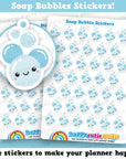 39 Cute Soap Bubbles/Cleaning/Chores Planner Stickers