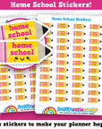 44 Cute Home School/Shomeschooling/Teacher/College/School Planner Stickers