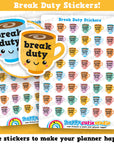 40 Cute Break Duty/Teacher/College/School Planner Stickers