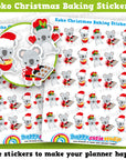 30 Cute Koko the Koala Christmas Baking Planner Stickers