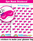 45 Cute Eye Mask/Sleep Mask/Sleep/Beauty Planner Stickers