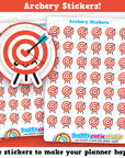 42 Cute Archery/Archer/Sport Planner Stickers