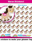 30 Cute Horse/Riding/Pony/Pet Planner Stickers