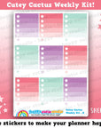 Cutey Cactus/Succulent Weekly Kit, Planner Stickers