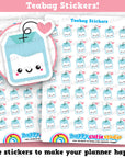 42 Cute Teabag Planner Stickers